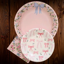 Cargar imagen en el visor de la galería, Lazos y flores. Servilletas cuadradas grandes. 20 Unid.