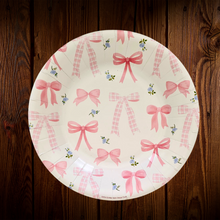 Cargar imagen en el visor de la galería, Lazos y flores. Plato Postre. 7.5 Pulgadas. 10 Unid.