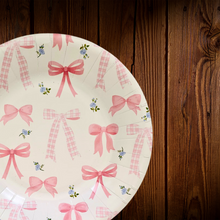 Cargar imagen en el visor de la galería, Lazos y flores. Plato Postre. 7.5 Pulgadas. 10 Unid.