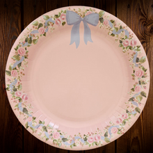 Cargar imagen en el visor de la galería, Lazos y flores. Plato Principal. 10 Pulgadas. 10 Unid.