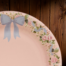 Cargar imagen en el visor de la galería, Lazos y flores. Plato Principal. 10 Pulgadas. 10 Unid.