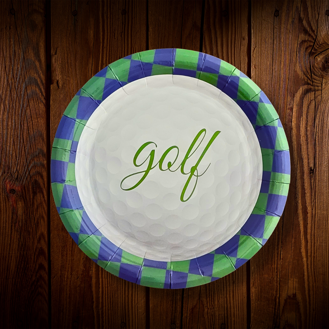 Golf. Plato Postre. 8 Unid.