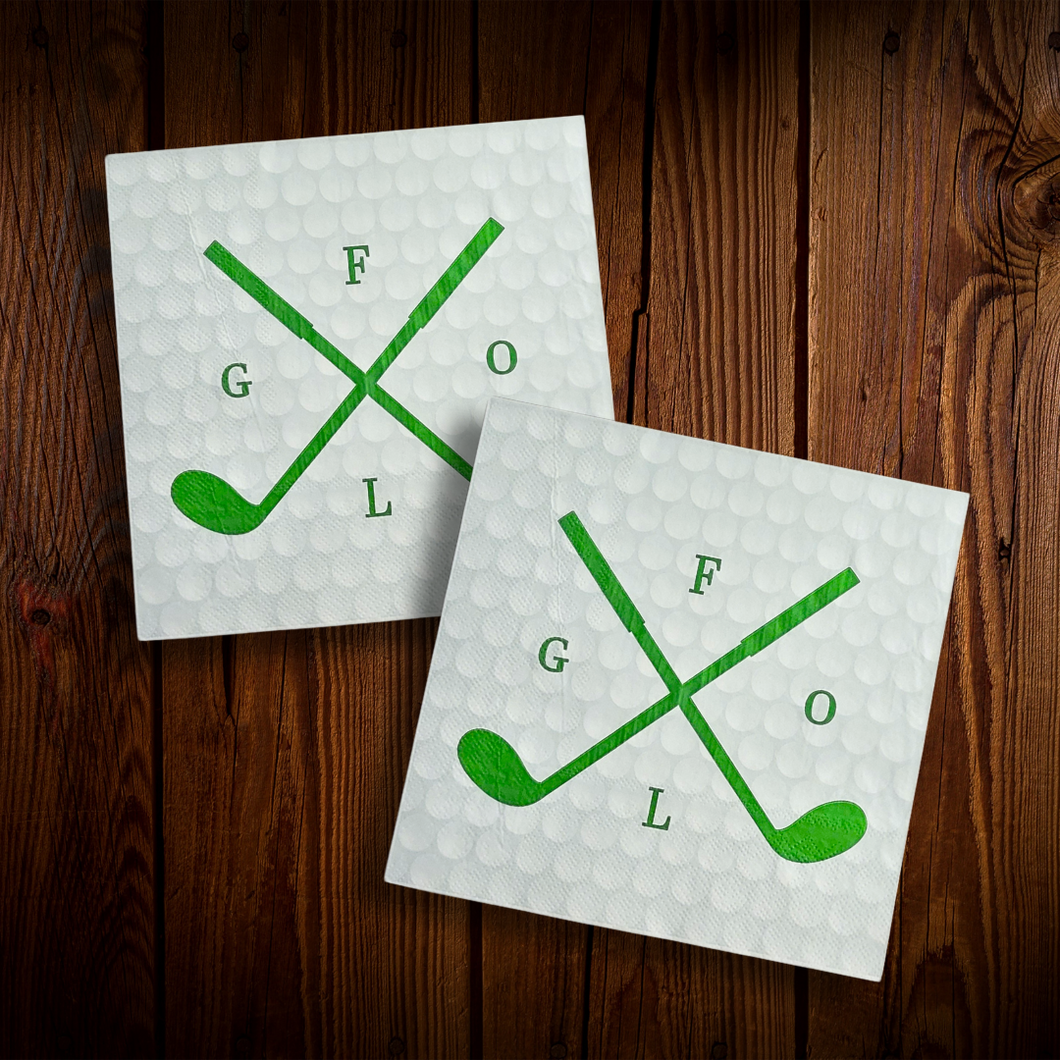 Golf. Servilleta grande. 8 Unid