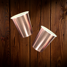 Cargar imagen en el visor de la galería, Vasos de cartón. Colores metálicos. 9onz. 10 Unid.
