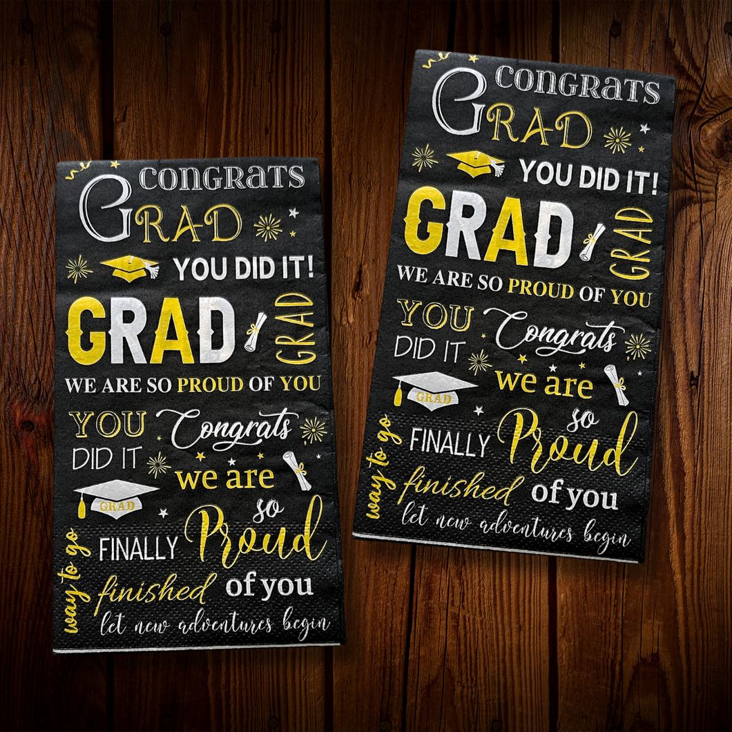 Graduacion Frases. Servilleta rectangular. 10 Unid.