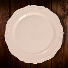 Cargar imagen en el visor de la galería, Rosado pastel borde puntos. Plato Principal. Unidad.
