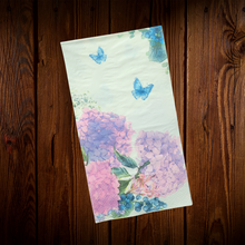 Cargar imagen en el visor de la galería, Servilleta Rectangular diseño hortensias. 8 Unid.
