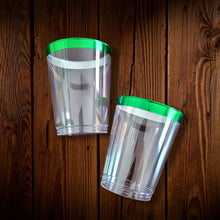 Cargar imagen en el visor de la galería, Vaso con borde metalizado. 10 onzas. Unidad
