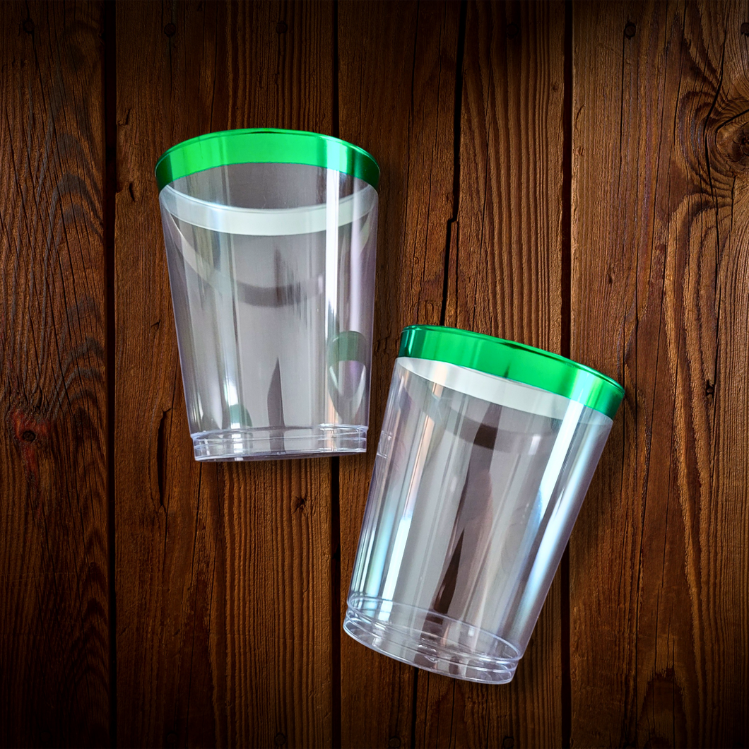 Vaso borde verde. Unidad