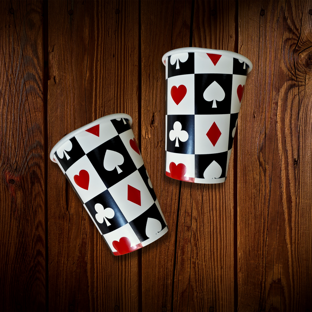 Casino. Vaso de Cartón. 9 onzas. 8 Unid.