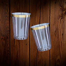 Cargar imagen en el visor de la galería, Vaso con borde metalizado. 10 onzas. Unidad
