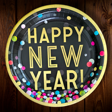 Cargar imagen en el visor de la galería, Happy New Year. Plato principal de 10 pulgadas. 10 Unid.
