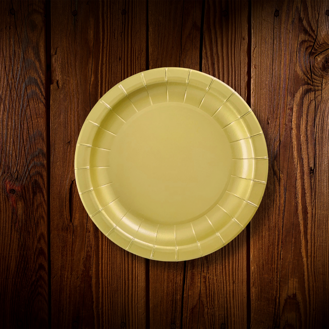 Dorado. Plato Postre. 10 Unid.