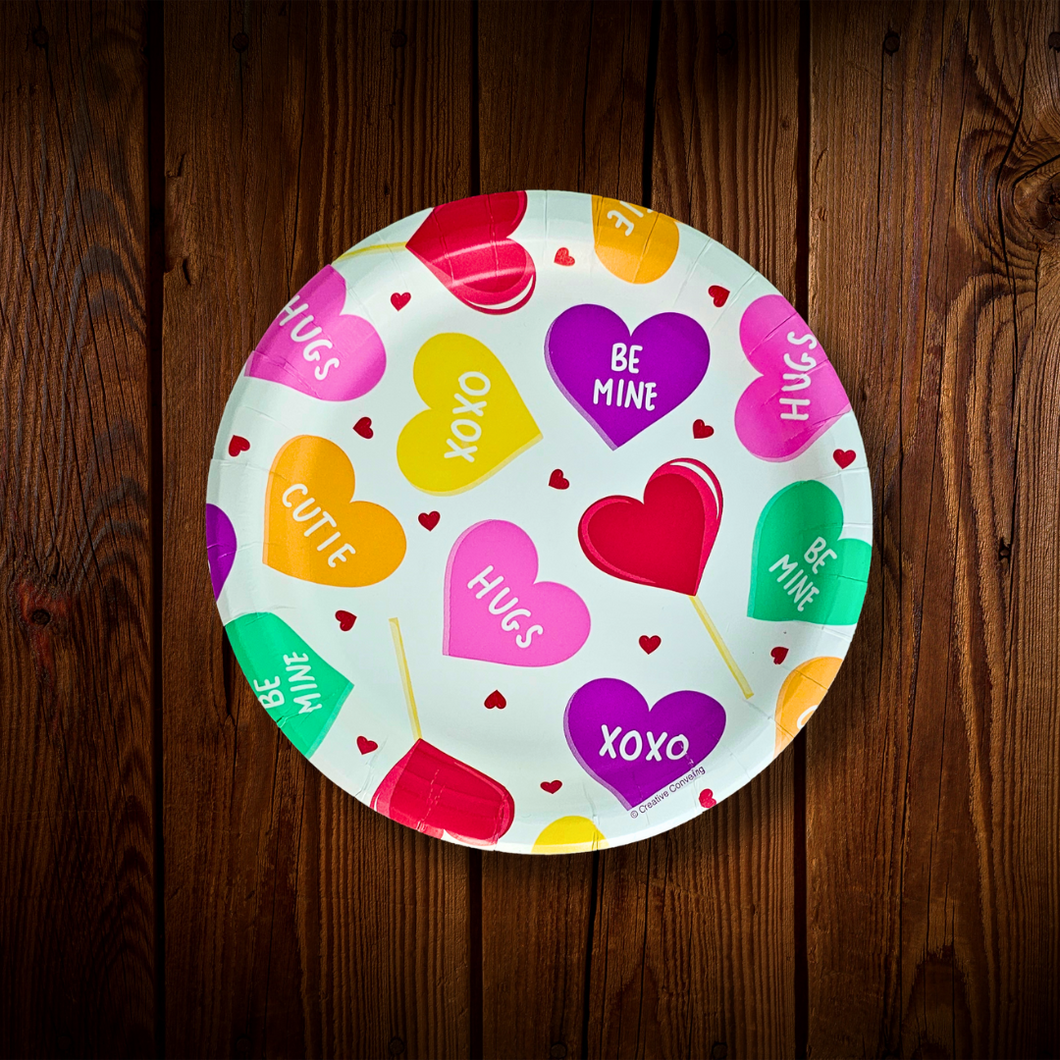 Heart and Lollipops. Plato Postre. 10 Unid.