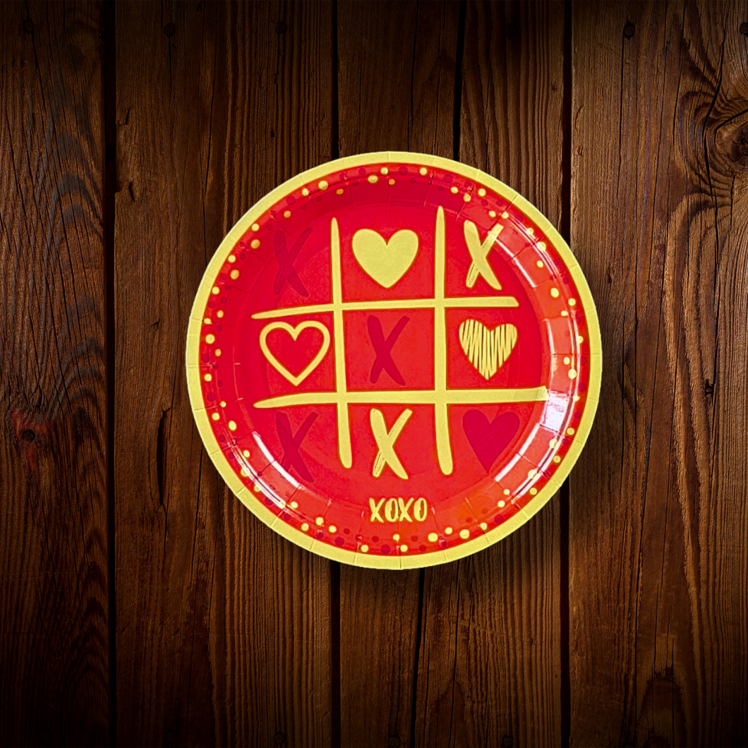 XOXO. Plato Postre. 10 Unid.