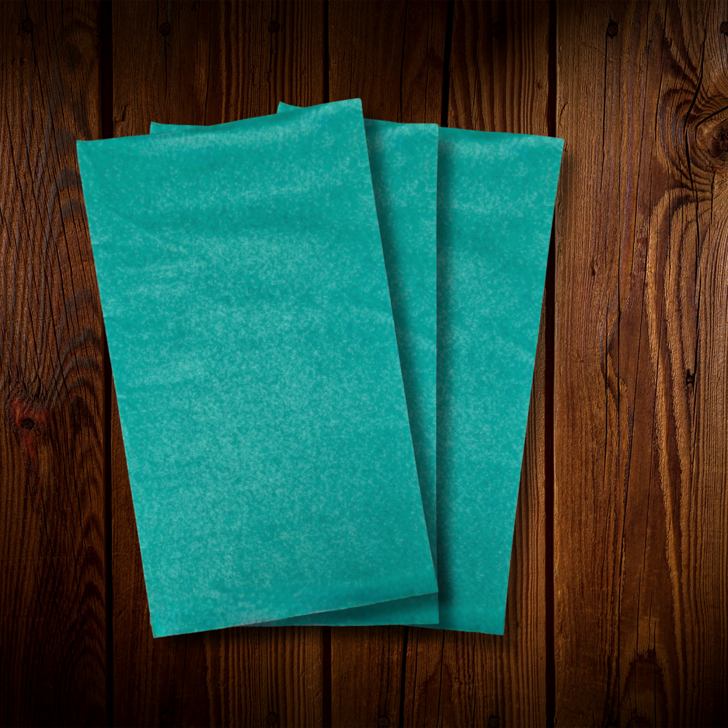 Servilleta rectangular sin diseño verde oscuro. 10 Unidades.