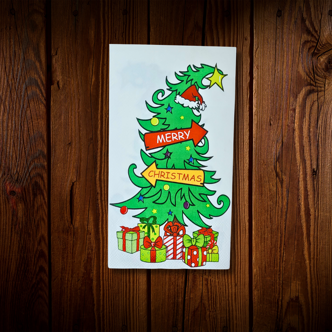 Grinch. Servilleta rectangular. 10 Unidades.