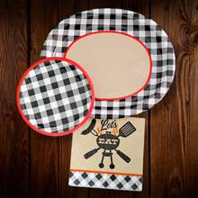 Cargar imagen en el visor de la galería, Let's eat. Plato principal Ovalado de 12 X10". 10 Unid.
