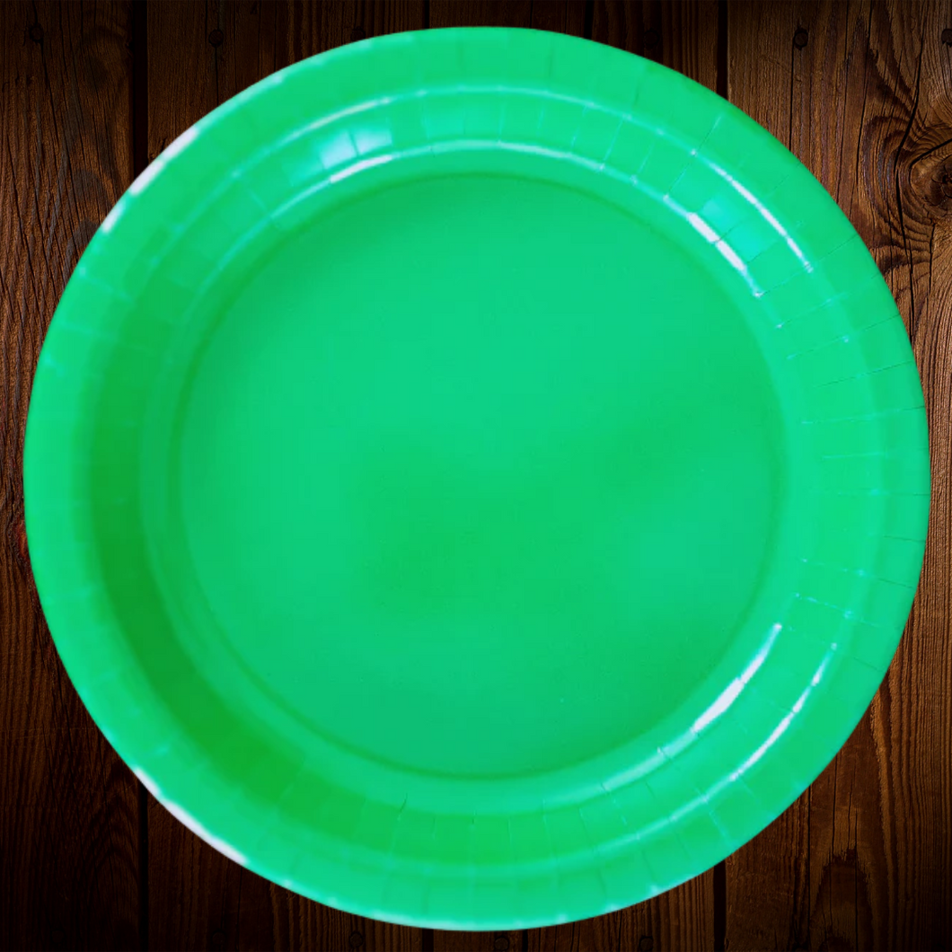 Verde. Plato Principal de 10 pulgadas. 10 Unid.