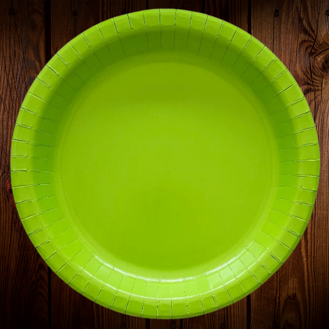 Verde Limon. Plato Principal de 10 pulgadas. 10 Unid.