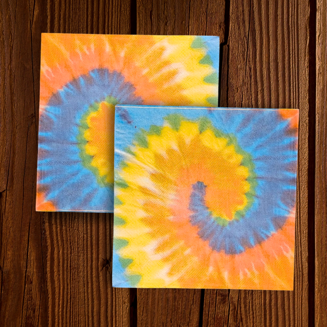 Tie dye. Servilletas grandes. 12 Unid.