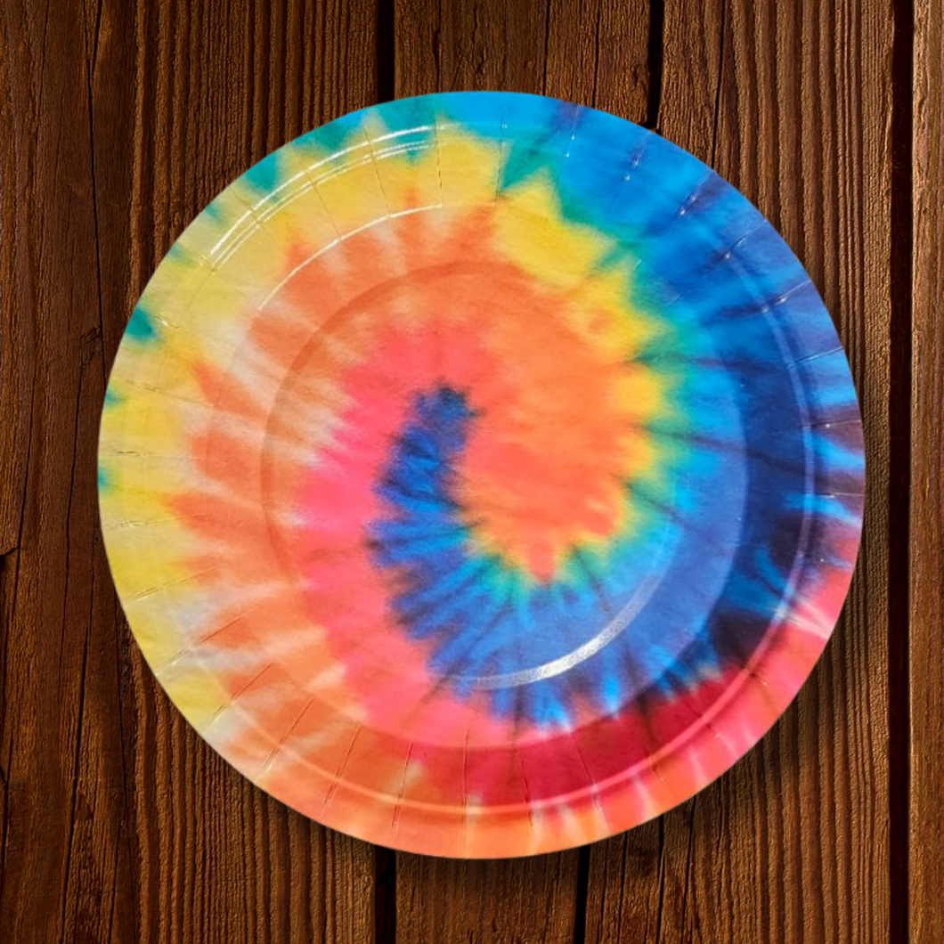 Tie dye. Plato Principal. 9 Unid.