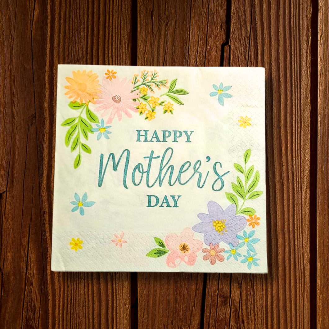 Happy Mother's day. Servilleta grande. 16 Unid