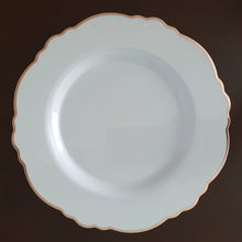 Cargar imagen en el visor de la galería, Blanco con borde rosegold. Plato Principal. Unidad
