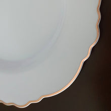 Cargar imagen en el visor de la galería, Blanco con borde rosegold. Plato Principal. Unidad
