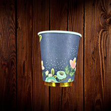 Cargar imagen en el visor de la galería, Azul con flores rosa. Plato principal. 8 Unidades
