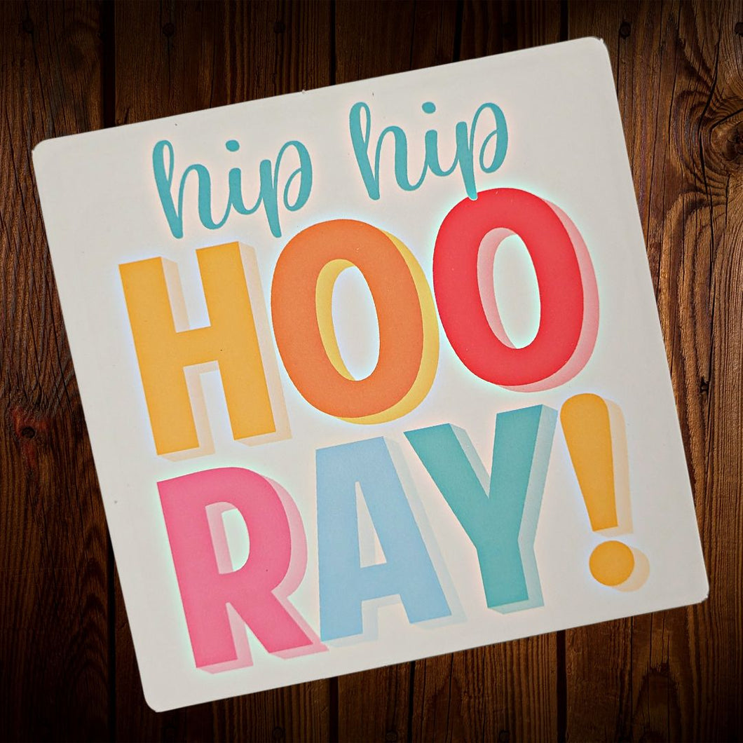 Portavasos Hip Hip Hooray. Unidad.