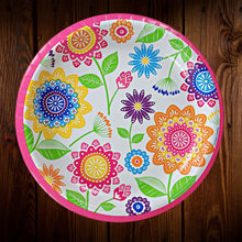 Cargar imagen en el visor de la galería, Flores mexicano. Plato Principal 10 Pulg. 8 Unid.
