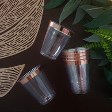 Cargar imagen en el visor de la galería, Shots borde metálico. Plateado, rose gold o dorado. Unidad
