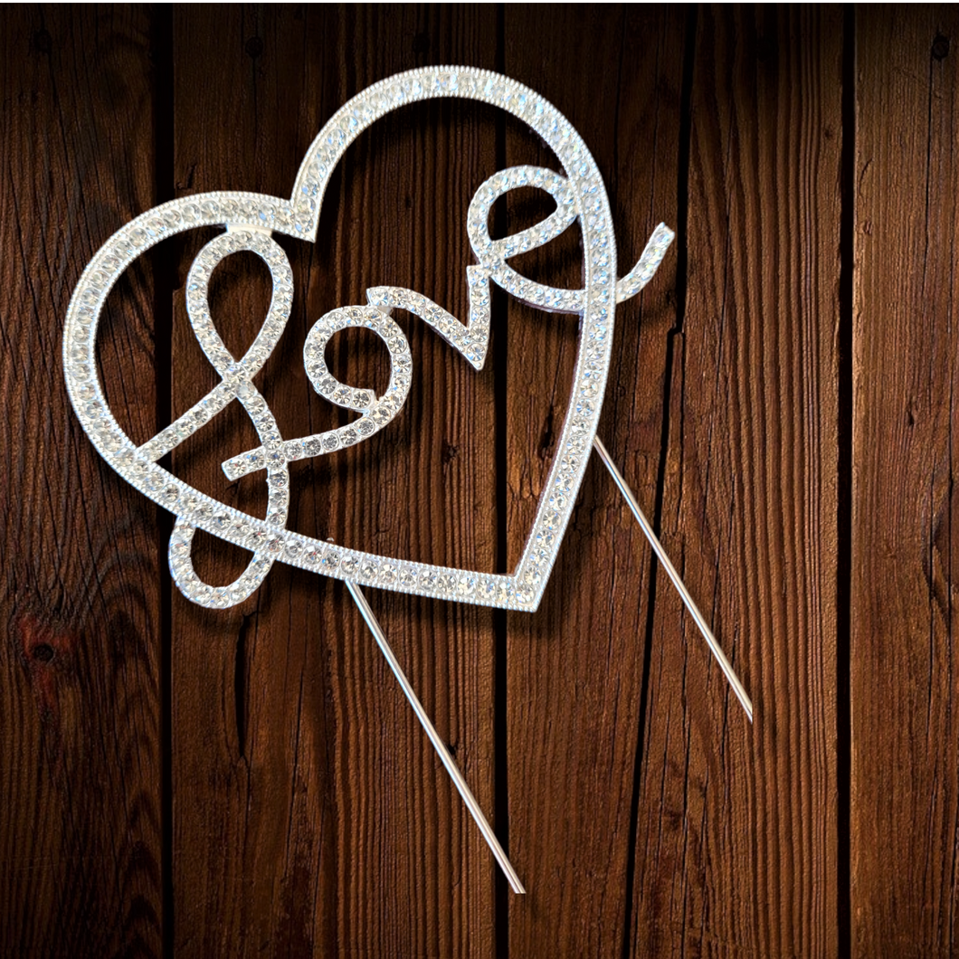 Love. Cake Topper metálico. Unidad