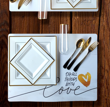 Cargar imagen en el visor de la galería, Individuales Do all things with Love. 6 Unid.
