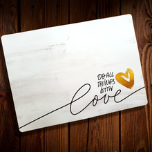 Cargar imagen en el visor de la galería, Individuales Do all things with Love. 6 Unid.
