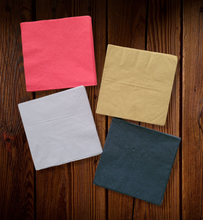 Cargar imagen en el visor de la galería, Servilletas pequeñas de colores sin diseño. 15 Unidades

