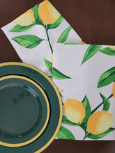 Cargar imagen en el visor de la galería, Limones. Camino de mesa de polyester. Diseño limones
