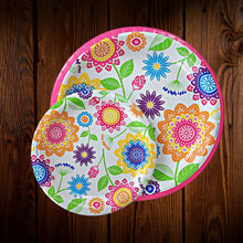 Cargar imagen en el visor de la galería, Flores mexicano. Plato Principal 10 Pulg. 8 Unid.
