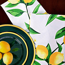Cargar imagen en el visor de la galería, Limones. Camino de mesa de polyester. Diseño limones

