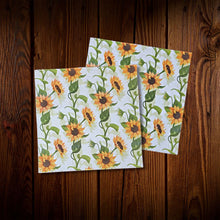 Cargar imagen en el visor de la galería, Girasoles de otoño. Servilletas grandes. 12 Unid.
