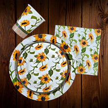 Cargar imagen en el visor de la galería, Girasoles de otoño. Vasos de cartón. 8 Unid
