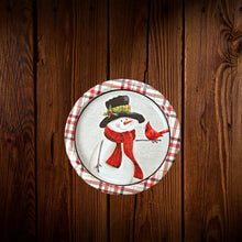 Cargar imagen en el visor de la galería, Snowman. Beige. Plato para postre. 8 Unid.
