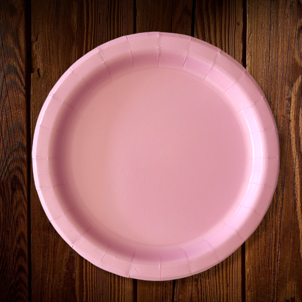 Platos de colores sin diseño. Principales. 9 Pulgadas