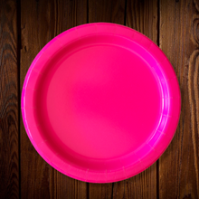 Cargar imagen en el visor de la galería, Platos de colores sin diseño. Principales. 9 Pulgadas
