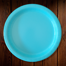 Cargar imagen en el visor de la galería, Platos de colores sin diseño. Principales. 9 Pulgadas

